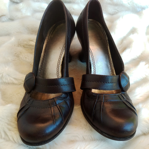 Gianni Bini Shoes Gianni Bini Espresso Brown Mary Jane Pumps 55